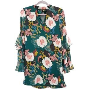 As You Wish | Long Sleeve Boho Floral Dress New! M